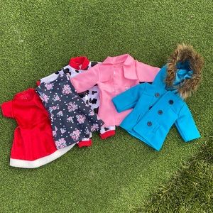 5 different 18 inch doll clothing items